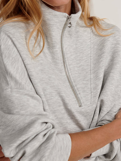 Hawley in Light Grey Marl, back view