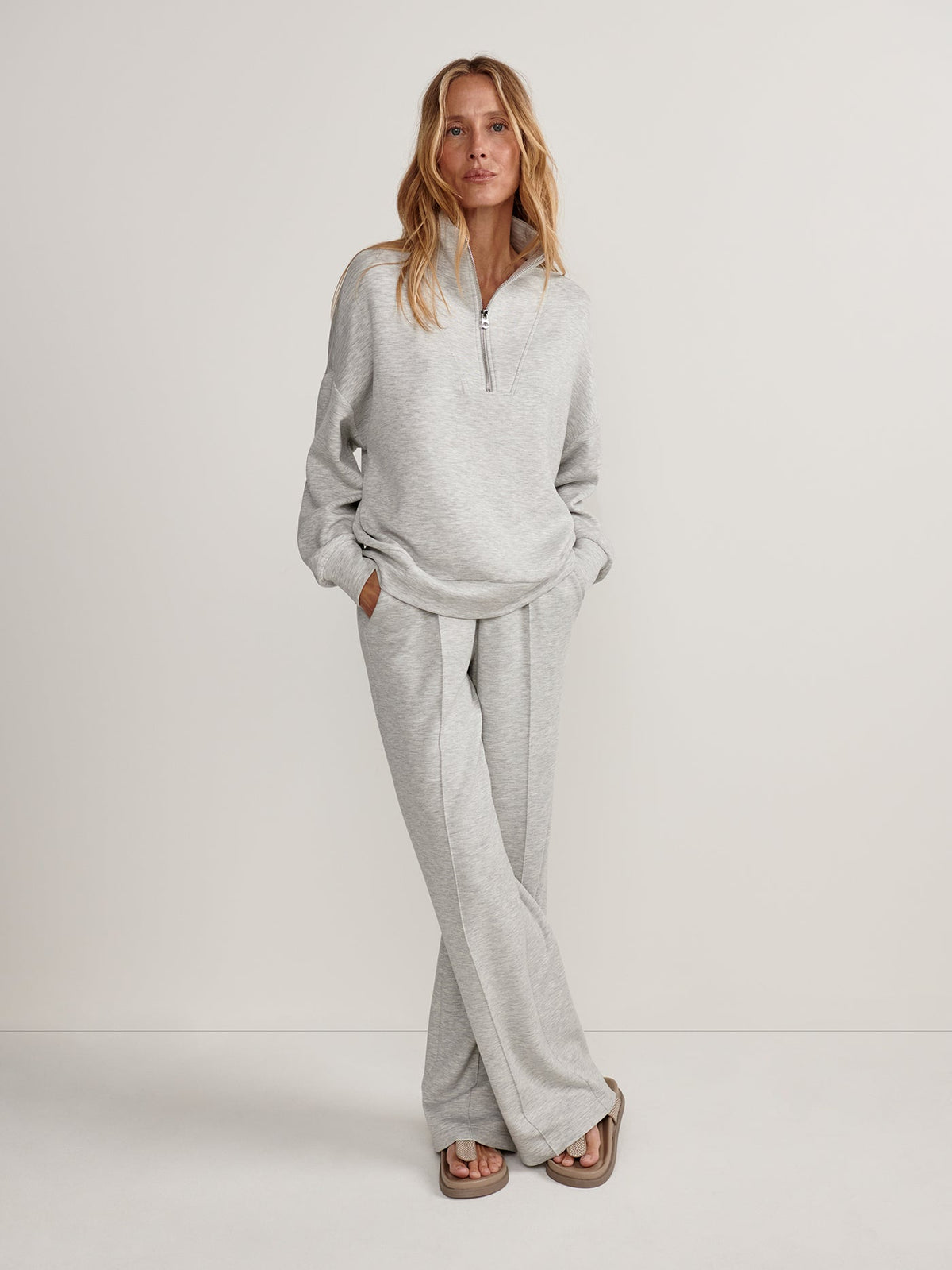 Hawley in Light Grey Marl, detail view