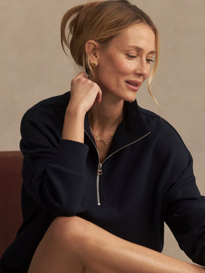 Hawley in Navy, detail view