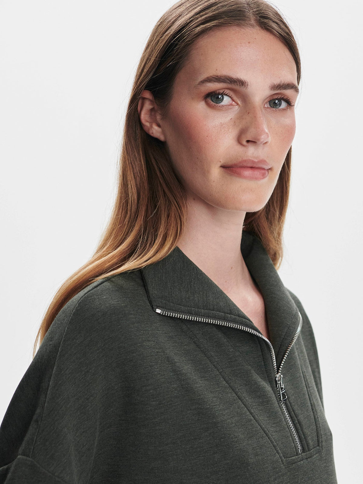 Hawley in Olive Marl, detail view
