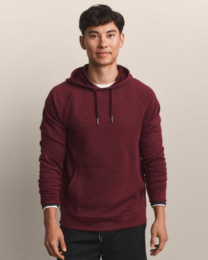 Hoodie in Bordeaux Red, product view 1
