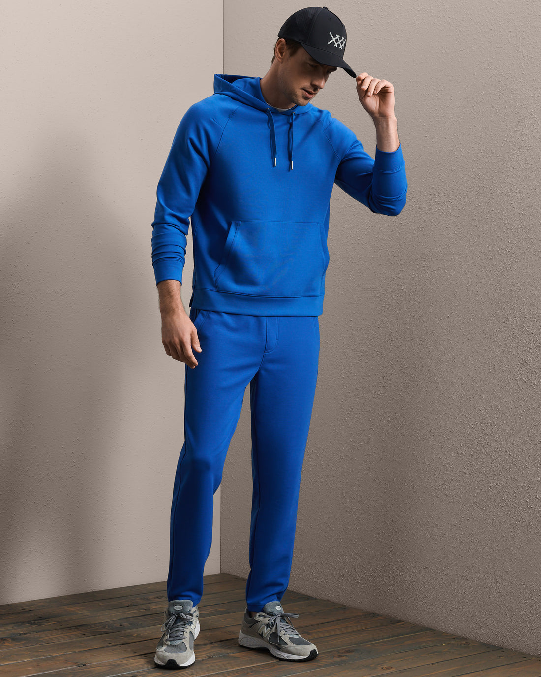 Hoodie in Deep Sea Blue, product view 2