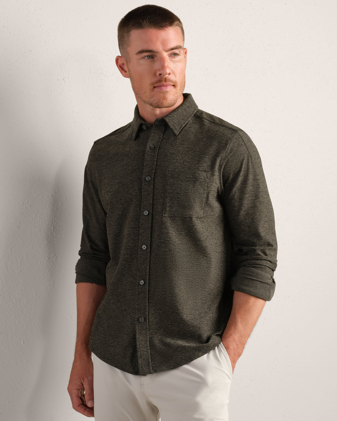 Wfh in Lichen Green Heather, product view 1