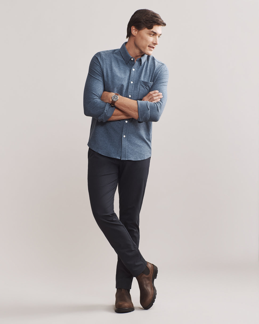 Wfh in Vintage Indigo/Slate Blue Heather, product view 2
