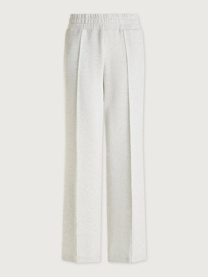 Varley The Wide Leg Pant 28" in Ivory Marl, front view