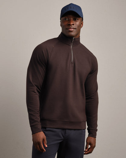 Rhone DreamState 1/4 Zip in Dark Espresso