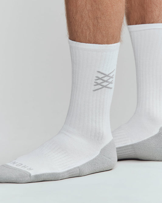 Rhone C.O.R. Crew Sock in White
